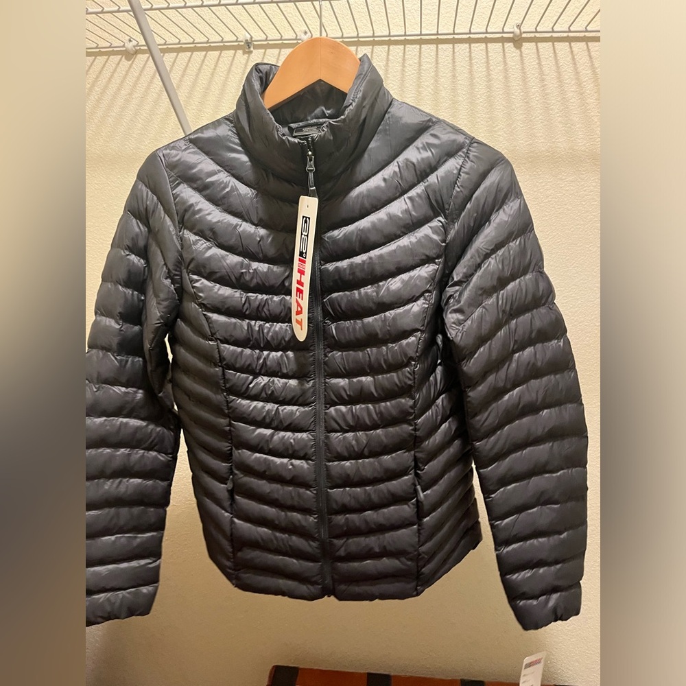 Dark Grey Puffer Jacket